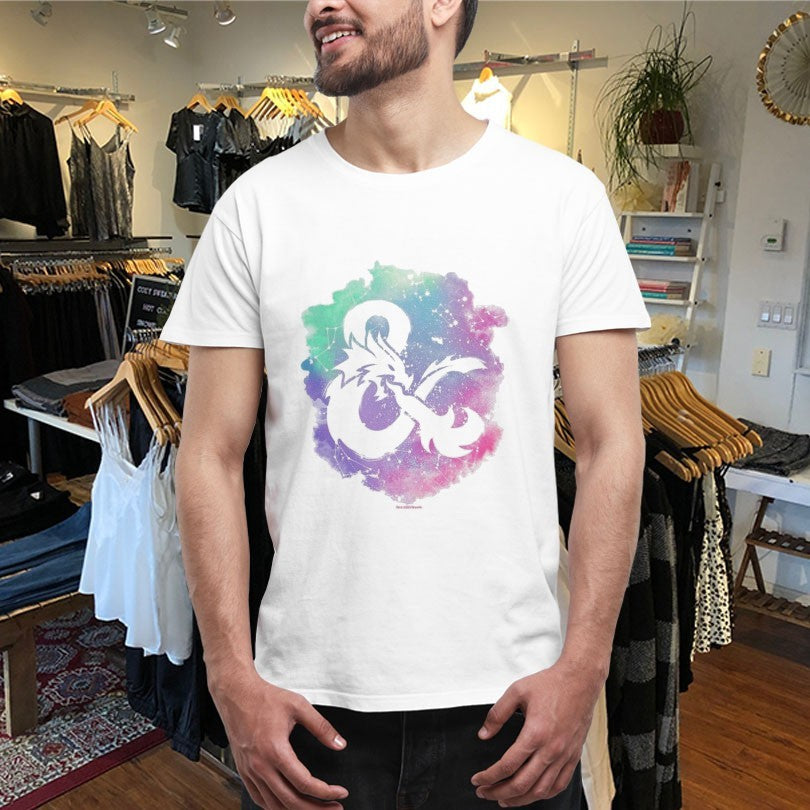 Official Dungeons &amp; Dragons Splash Pastel Logo Shirts