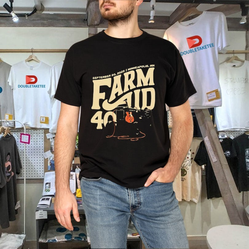Official Farm Aid 40 Tractor Amp Minneapolis MN Shirts