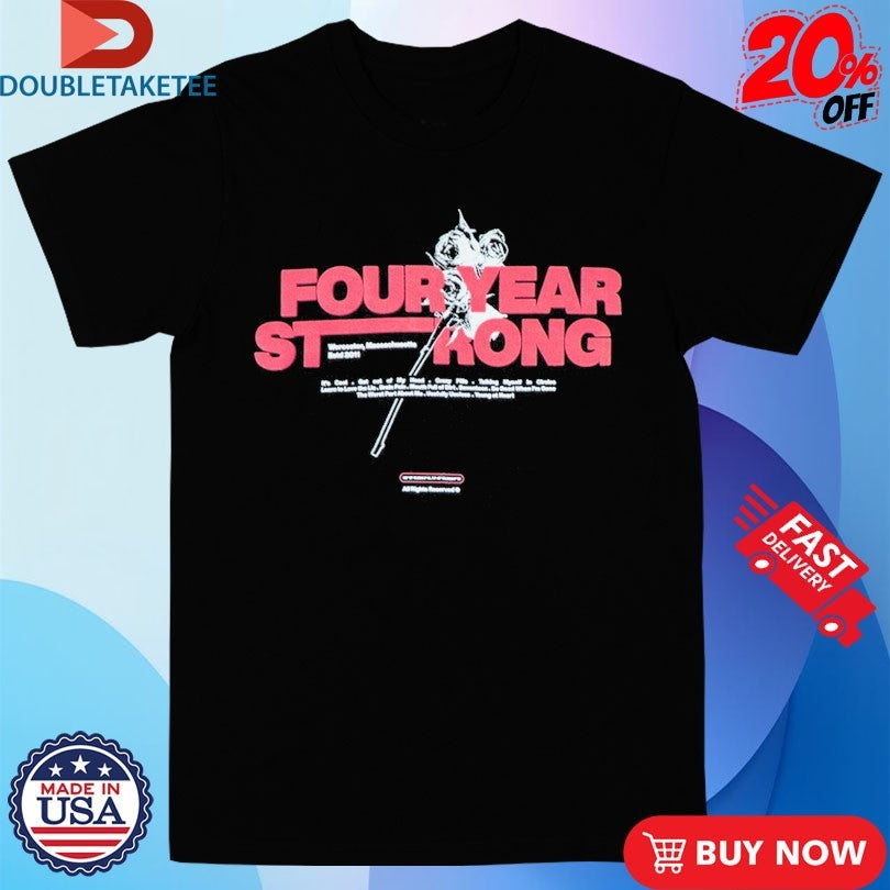 Official Four Year Strong Rose Tracklist Shirts