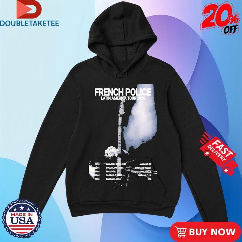 Official French Police Latin America Tour 2026 Dates Guitar Shirts