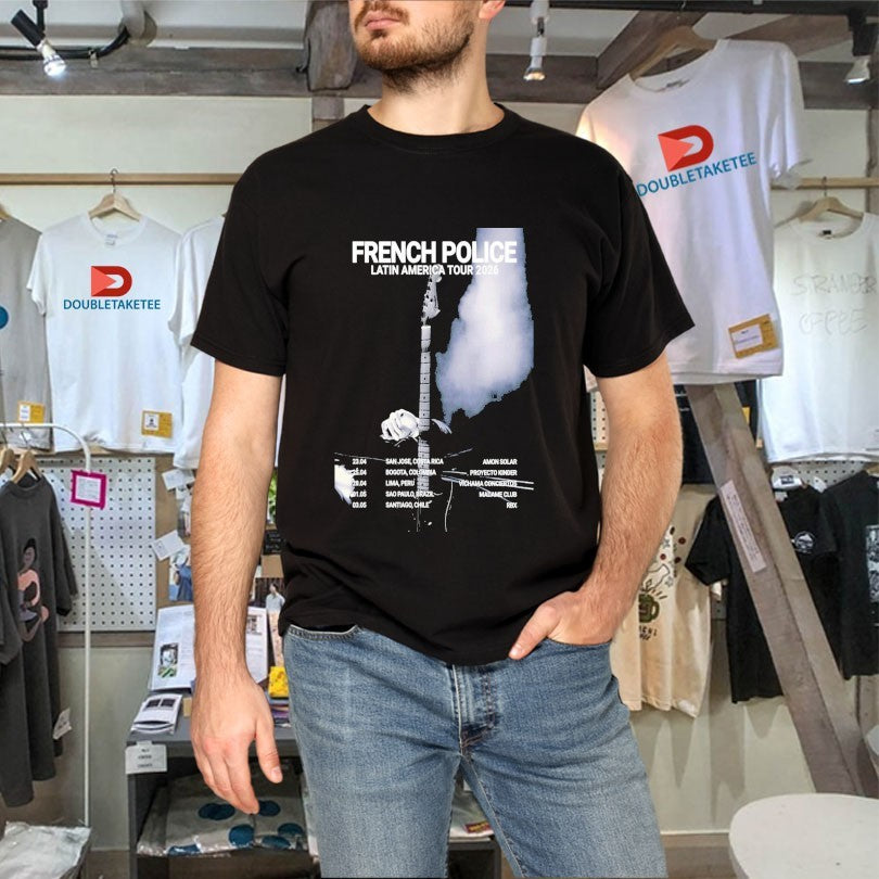Official French Police Latin America Tour 2026 Dates Guitar Shirts