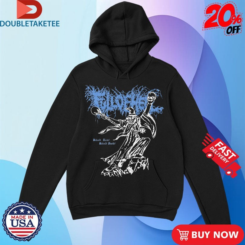 Official Full Of Hell Behold Ruin Behold Death Wizard Skulls Shirts