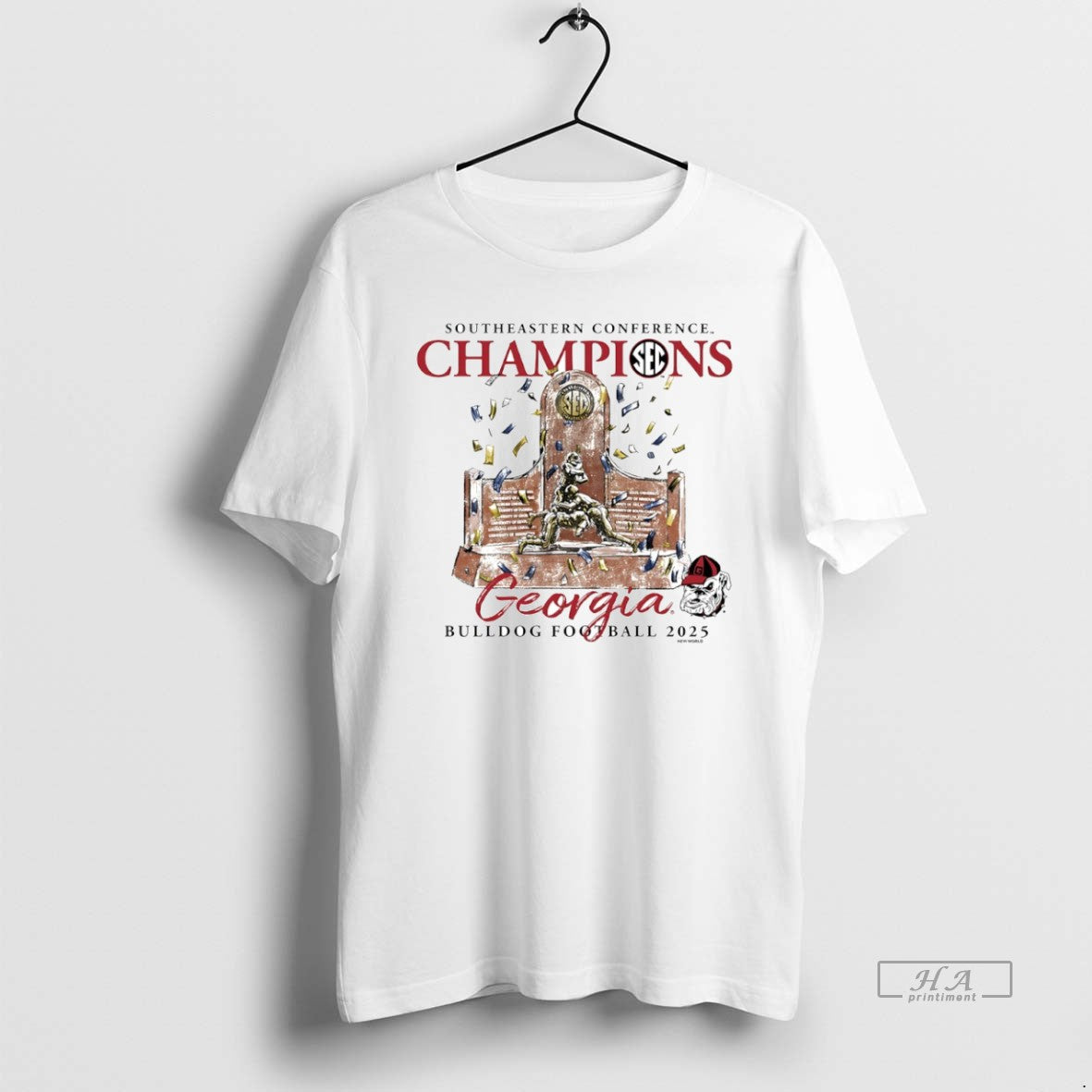 Official Georgia Bulldogs 2025 Sec Football Champions Trophy Circle T-Shirts, Hoodie, Sweatshirt | DripVista.com