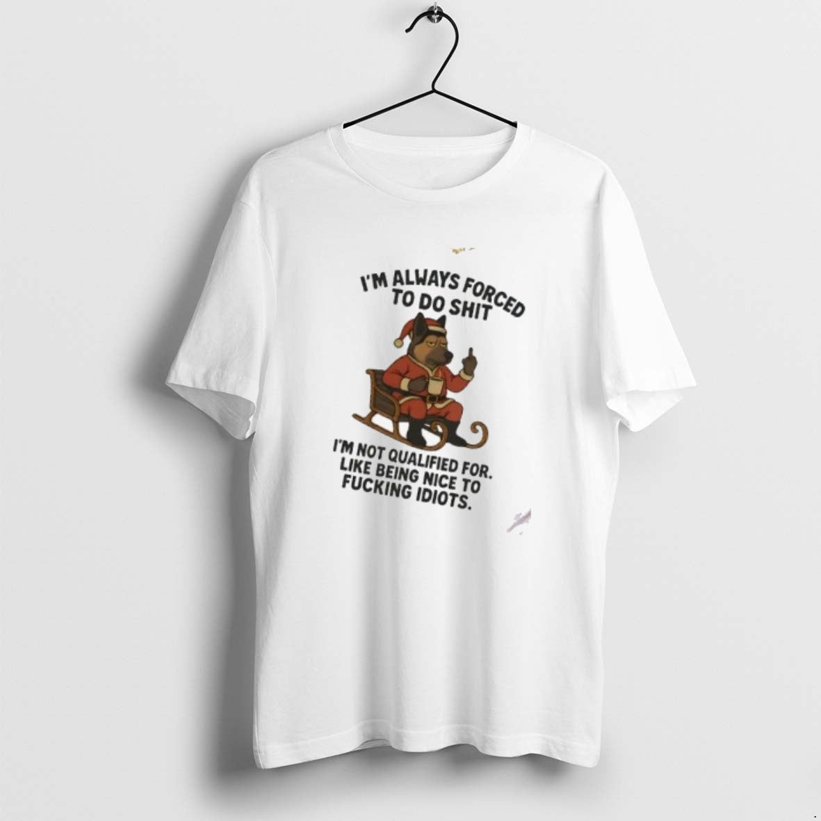 Official German Shepherd Im Always Forced To Do Shit Christmas T-Shirts, Hoodie, Sweatshirt | DripVista.com