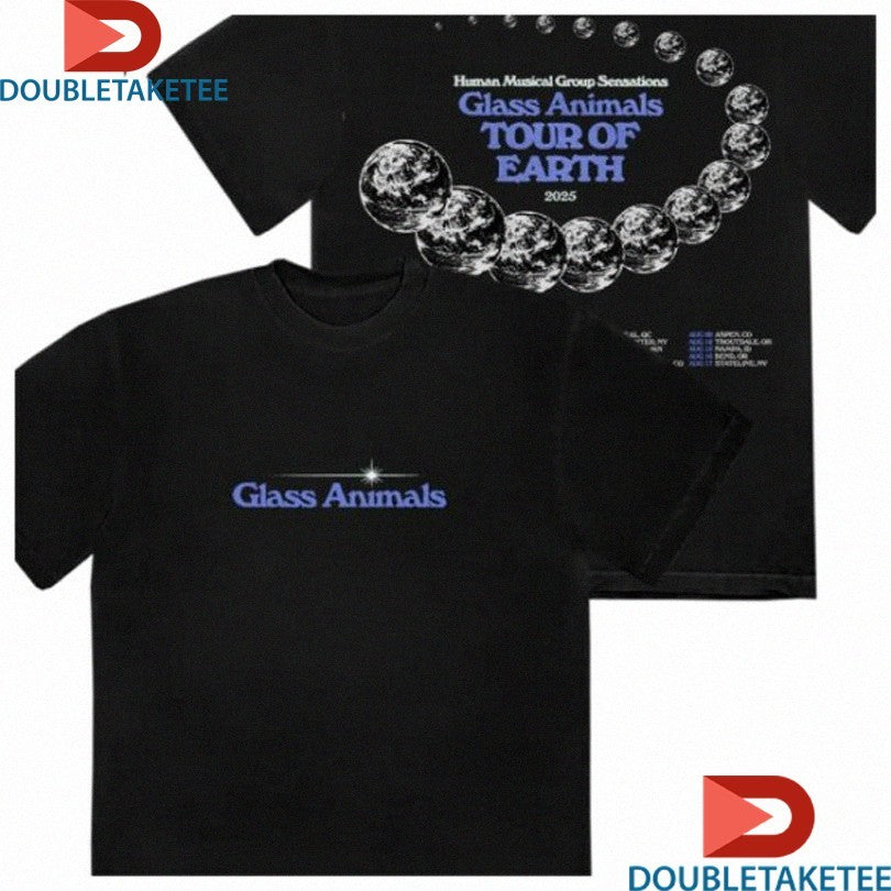 Official Glass Animals North American Tour Of Earth 2025 Dateback Shirts
