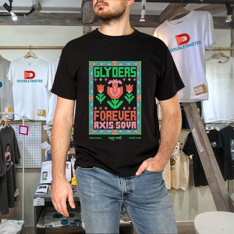 Official Glyders Empty Bottle Nov 22 2025 Tour Shirts