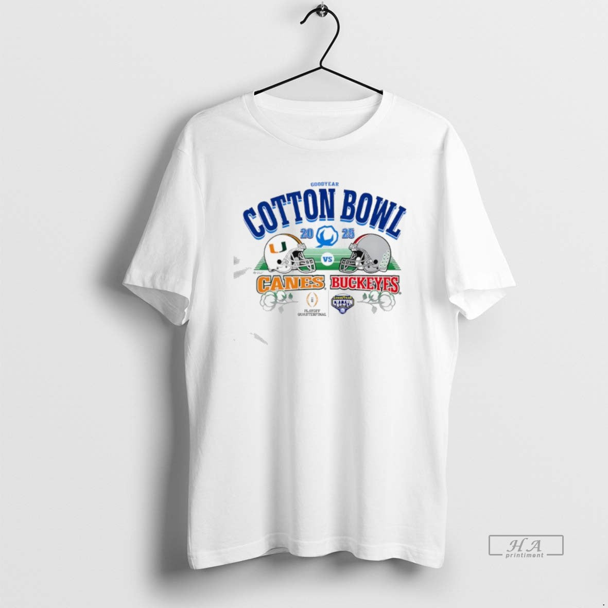 Official Goodyear Cotton Bowl 2025 Canes Vs Buckeyes Playoff Quarterfinal T-Shirts, Hoodie, Sweatshirt | DripVista.com