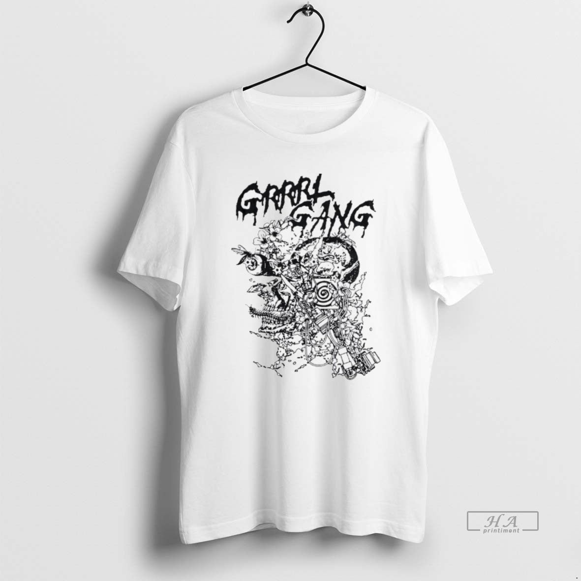 Official Grrrl Gang X Behelit Press Electric Bloom Indie T-Shirts, Hoodie, Sweatshirt | DripVista.com