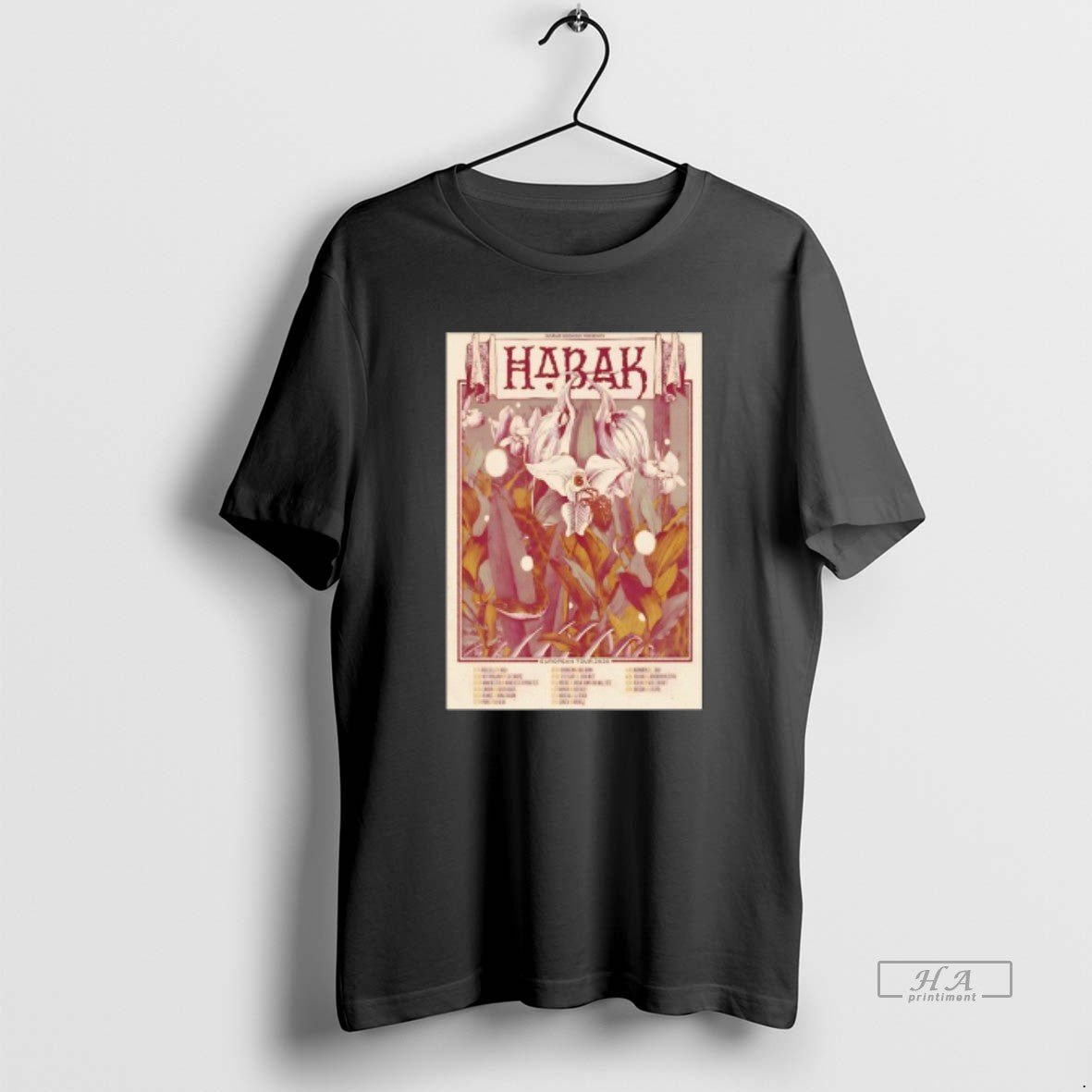 Official Habak European Tour 2026 Swamp Booking Presents T-Shirts, Hoodie, Sweatshirt | DripVista.com
