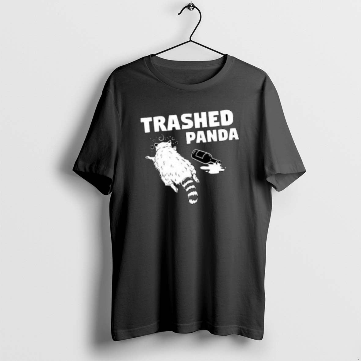 Official Hanover Drunk Raccoon Trashed Panda Circle Black T-Shirts, Hoodie, Sweatshirt | DripVista.com