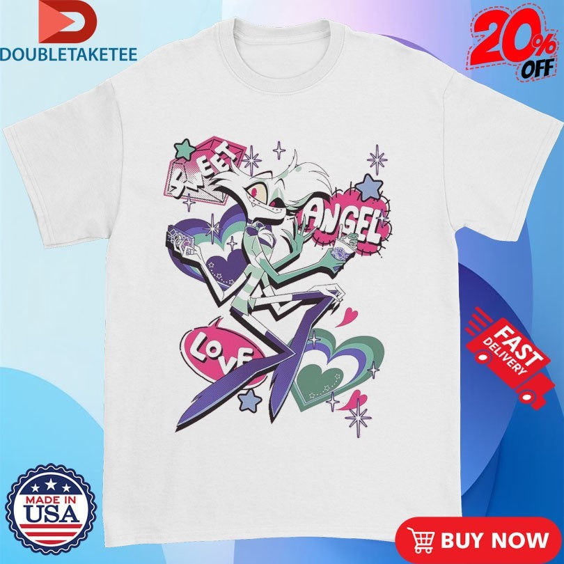 Official Hazbin Hotel Sweet Angel Love Angel Dust Shirts