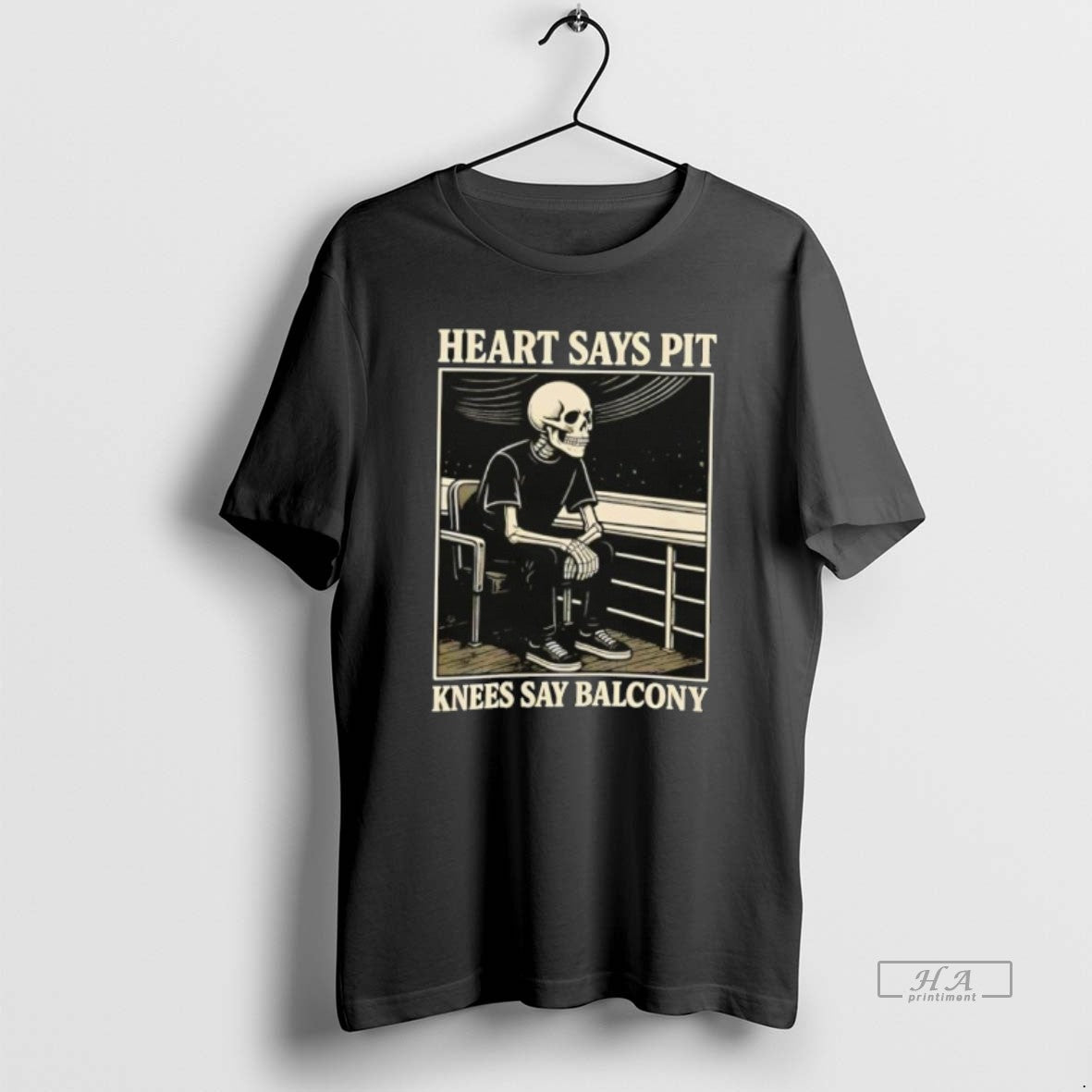 Official Heart Says Pit Knees Say Balcony Skeleton T-Shirts, Hoodie, Sweatshirt | DripVista.com