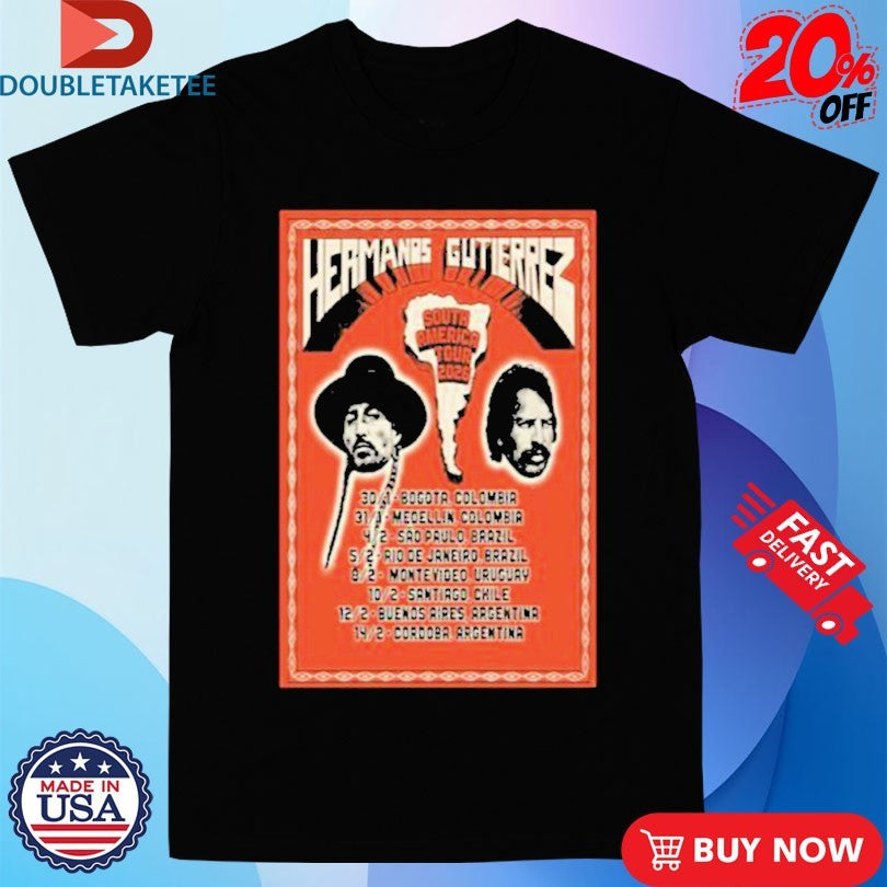 Official Hermanos Gutierrez South America Tour 2026 Shirts