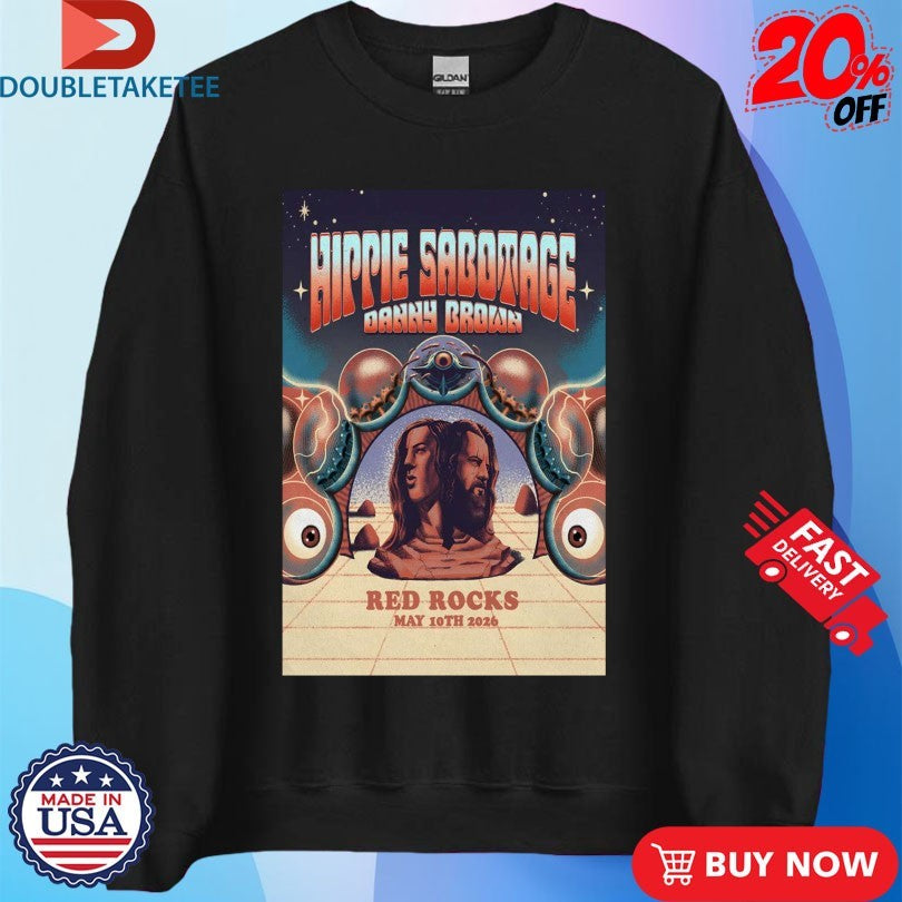 Official Hippie Sabotage May 10 2026 Red Rocks Amphitheatre in Morrison CO Shirts