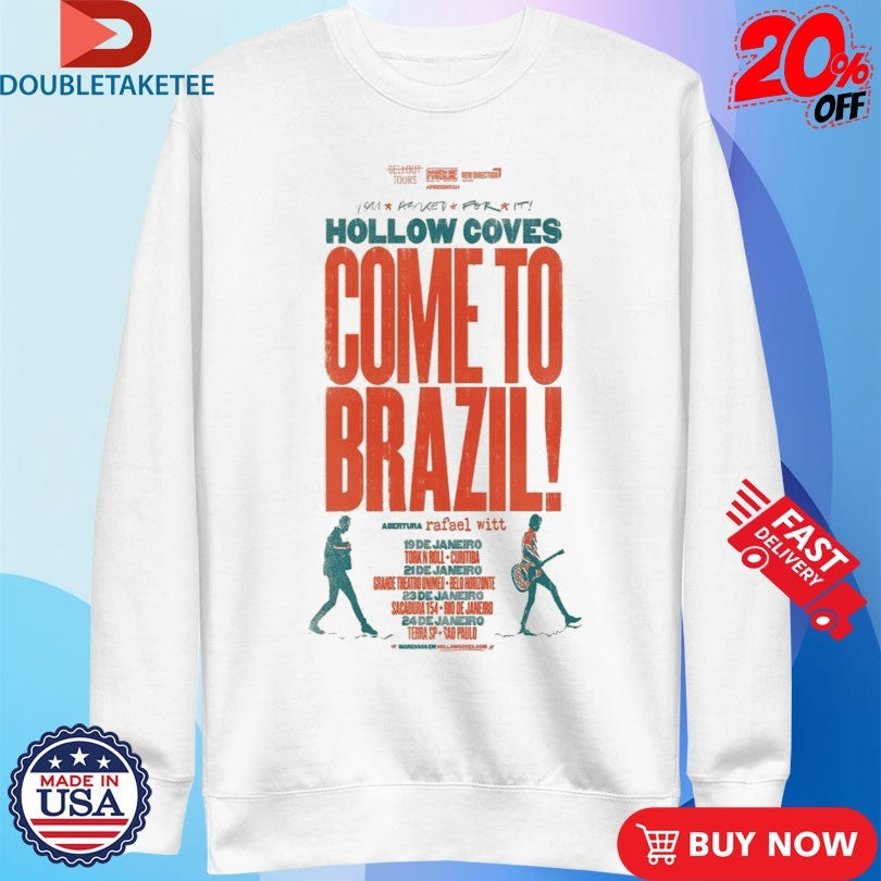Official Hollow Coves Come To Brazil Fall Tour 2026 Shirts