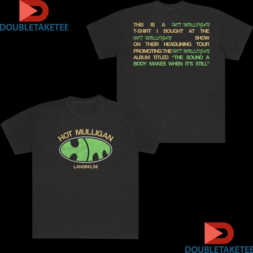 Official Hot Mulligan Lansing MI Bubble Logo Tour 2026 Shirts