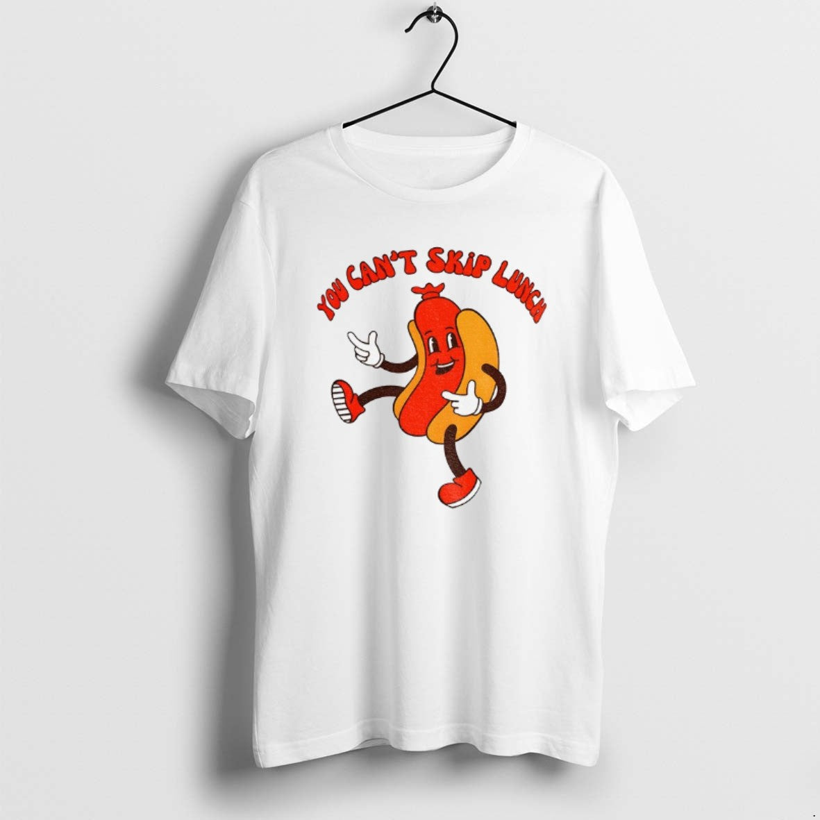 Official Hot Dog You Cant Skip Lunch Vintage T-Shirts, Hoodie, Sweatshirt | DripVista.com