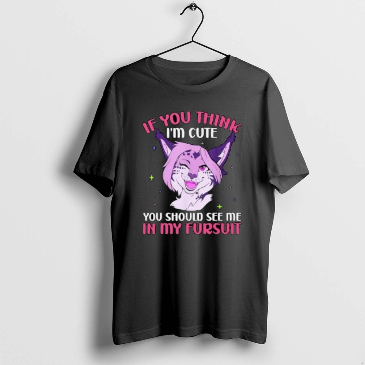Official If You Think Im Cute You Should See My Fursuit Circle Black T-Shirts, Hoodie, Sweatshirt | DripVista.com