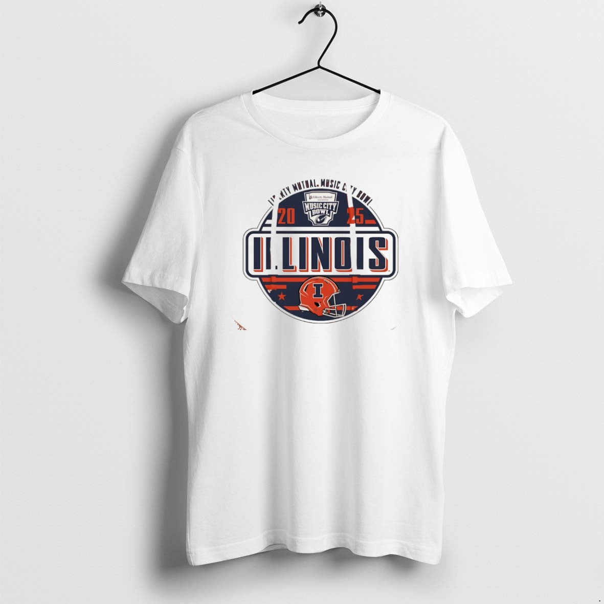 Official Illinois Football 2025 Music City Bowl Logo Christmas T-Shirts, Hoodie, Sweatshirt | DripVista.com