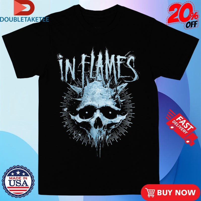 Official In Flames Frozen Jester Skull Shirts