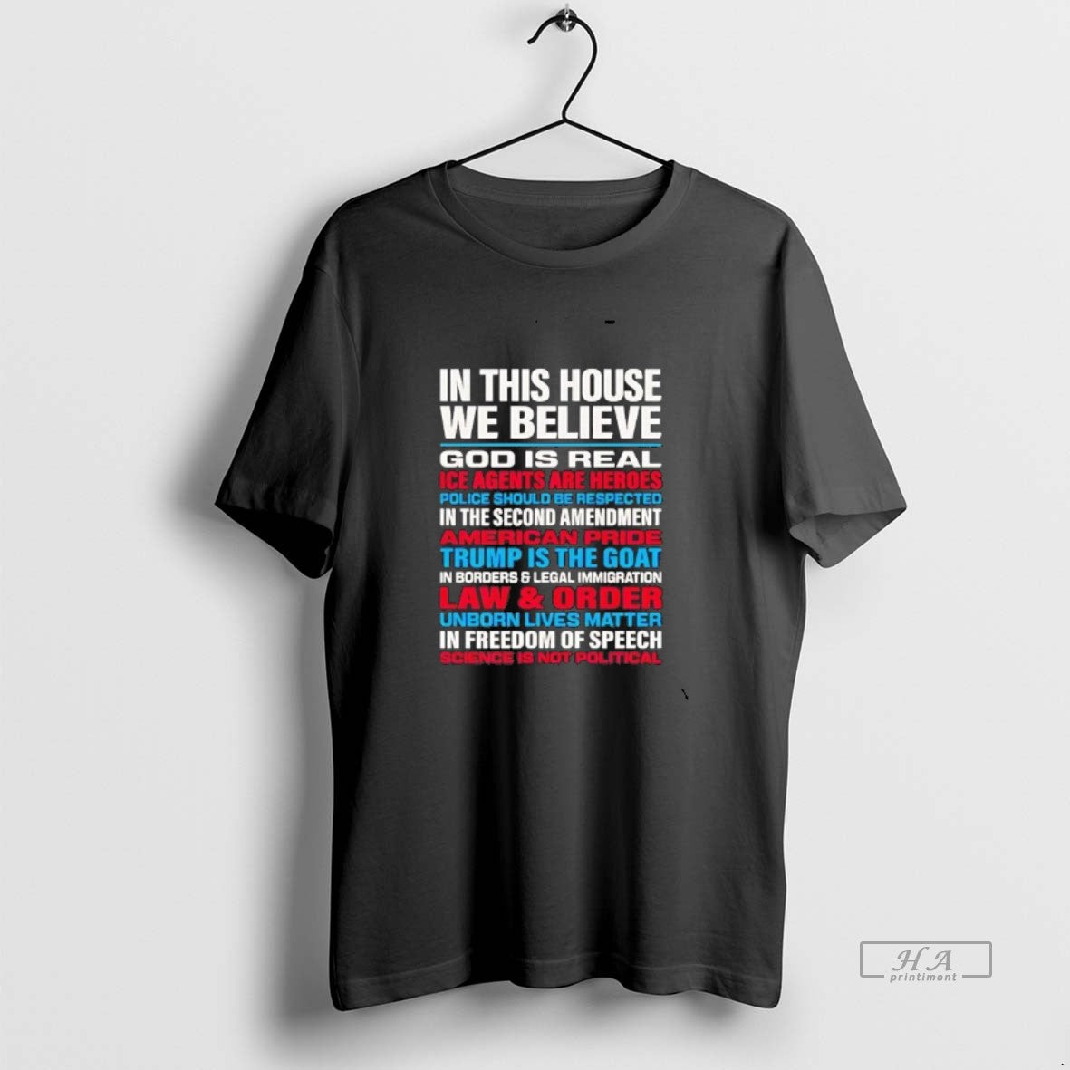 Official In This House We Believe God Is Real Ice Agents Are Heroes T-Shirts, Hoodie, Sweatshirt | DripVista.com