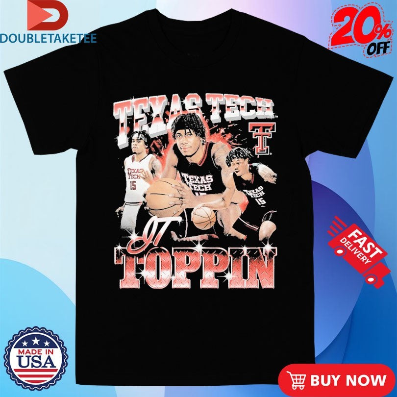 Official JT Toppin 90s Texas Tech Red Raiders Basketball Shirts