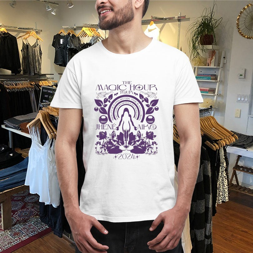 Official Jhene Aiko The Magic Hour Tour 2024 Reality Is A Projection Time Is An Illusion Shirts