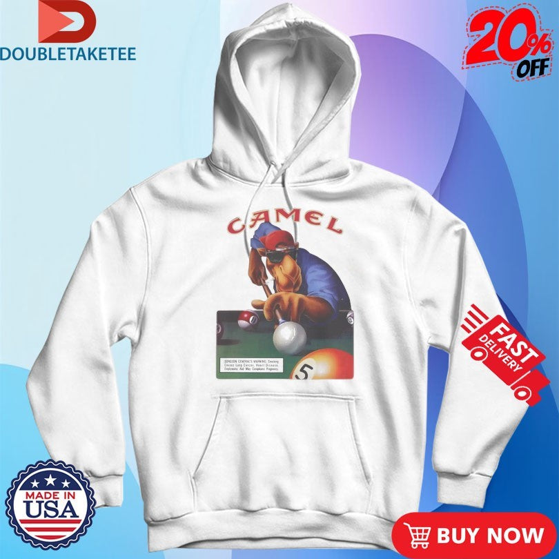 Official Joe Camel 75th Birthday Billiards Cigarettes Shirts