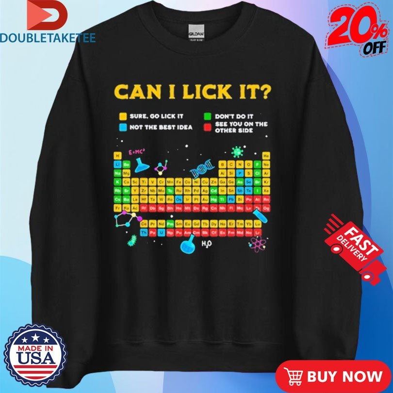 Official Johnna Can I Lick It Periodic Table Shirts