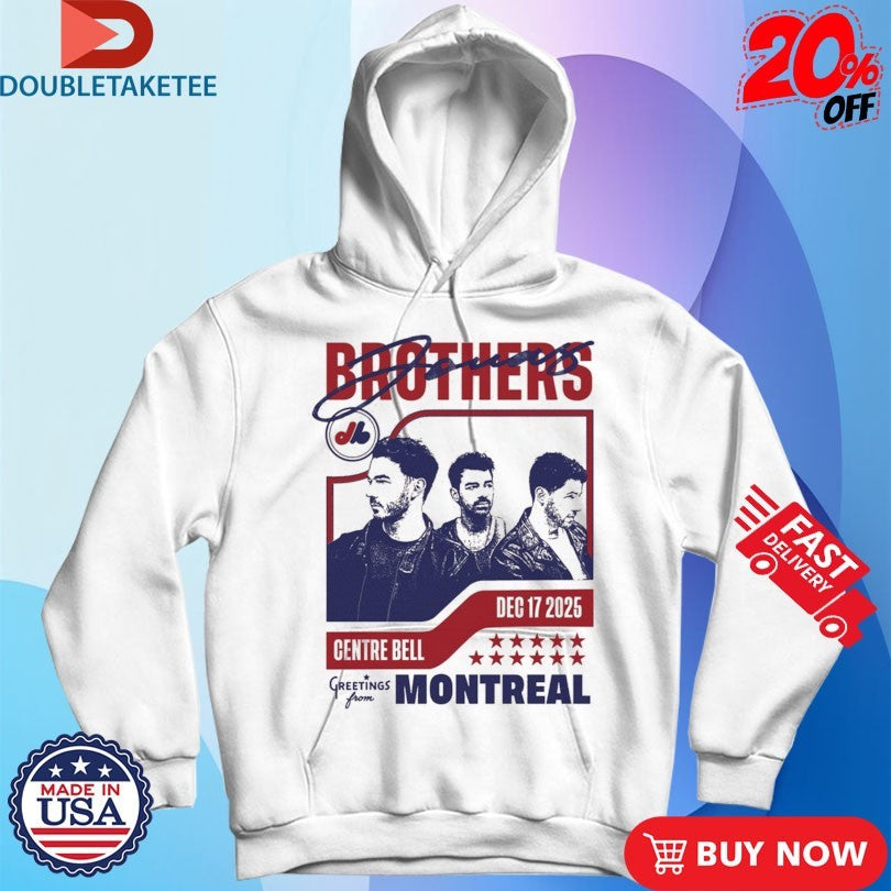 Official Jonas Brothers Greetings From Your Hometown Montreal QC 2025 Shirts