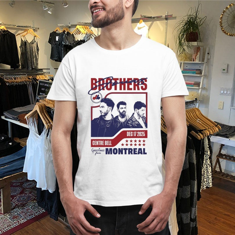 Official Jonas Brothers Greetings From Your Hometown Montreal QC 2025 Shirts