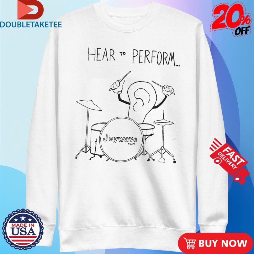 Official Joywave Hear To Perform Ear Shirts