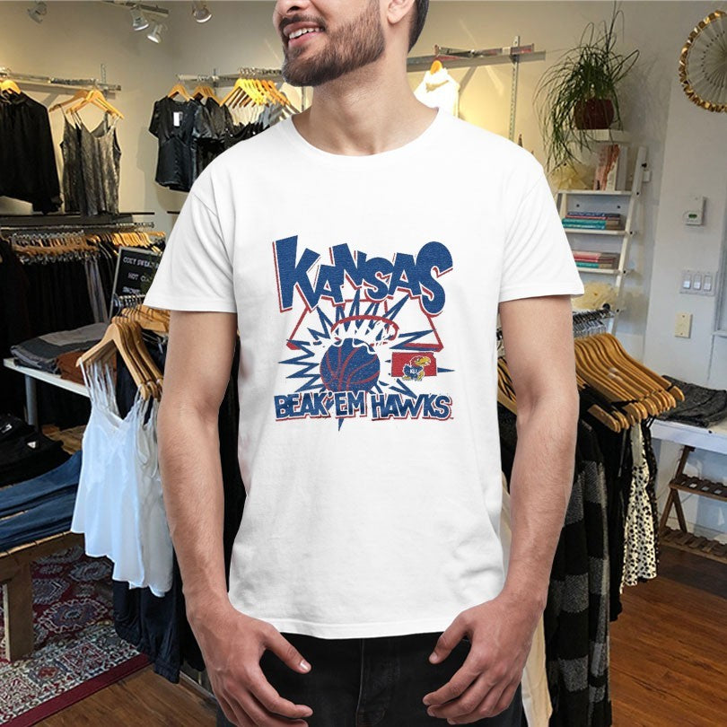 Official Kansas Jayhawks Beak ‘Em Hawks Slam Shirts