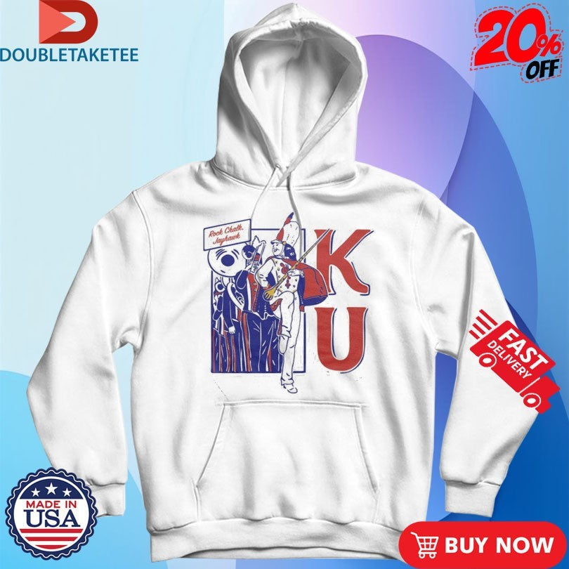 Official Kansas Jayhawks Rock Chalk KU Marching Shirts