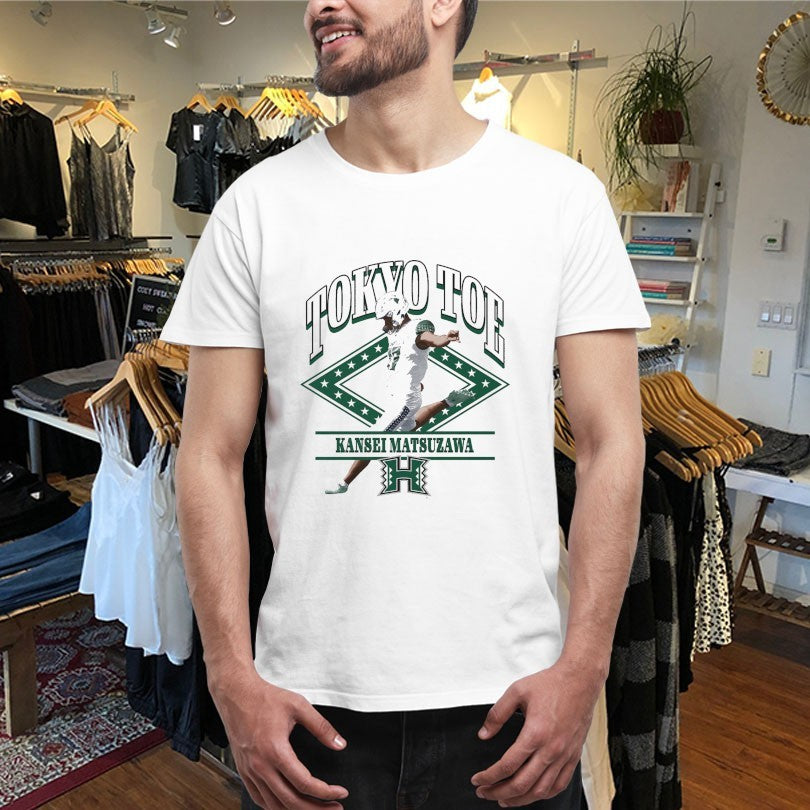 Official Kansei Matsuzawa Tokyo Toe Hawaii Rainbow Warriors Shirts