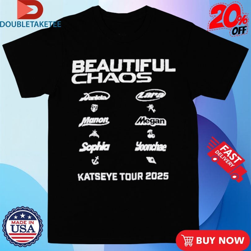 Official Katseye Beautiful Chaos Tour 2025 Shirts