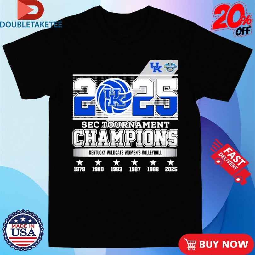 Official Kentucky Wildcats Women’s Volleyball SEC Tournament Champions 2025 Shirts