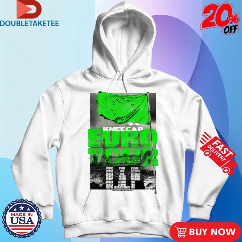 Official Kneecap Eu Tour 2025 And More Places We Are Not Banned From Maybe Flag Shirts