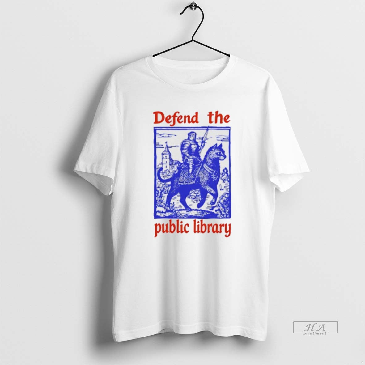 Official Knight Cat Defend The Public Library T-Shirts, Hoodie, Sweatshirt | DripVista.com