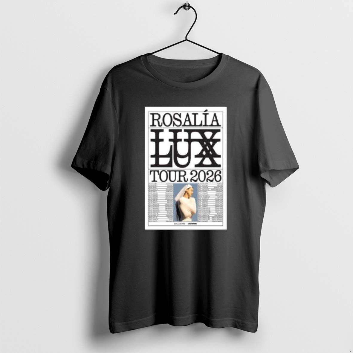 Official La Rosalia Lux Tour Show 2026 Circle Black T-Shirts, Hoodie, Sweatshirt | DripVista.com