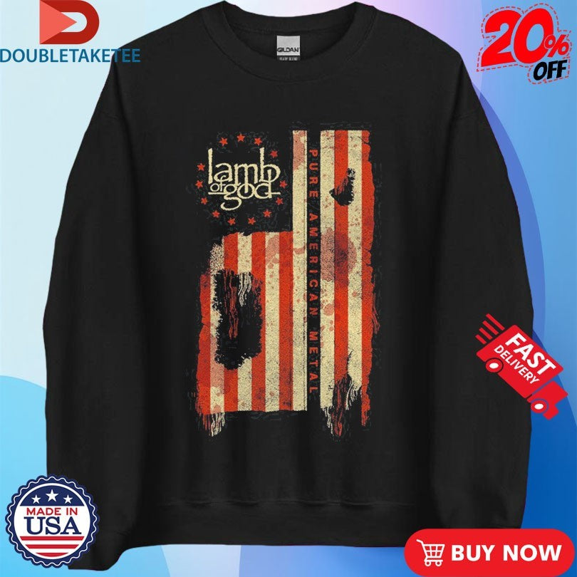 Official Lamb Of God Pure American Metal Flag Shirts