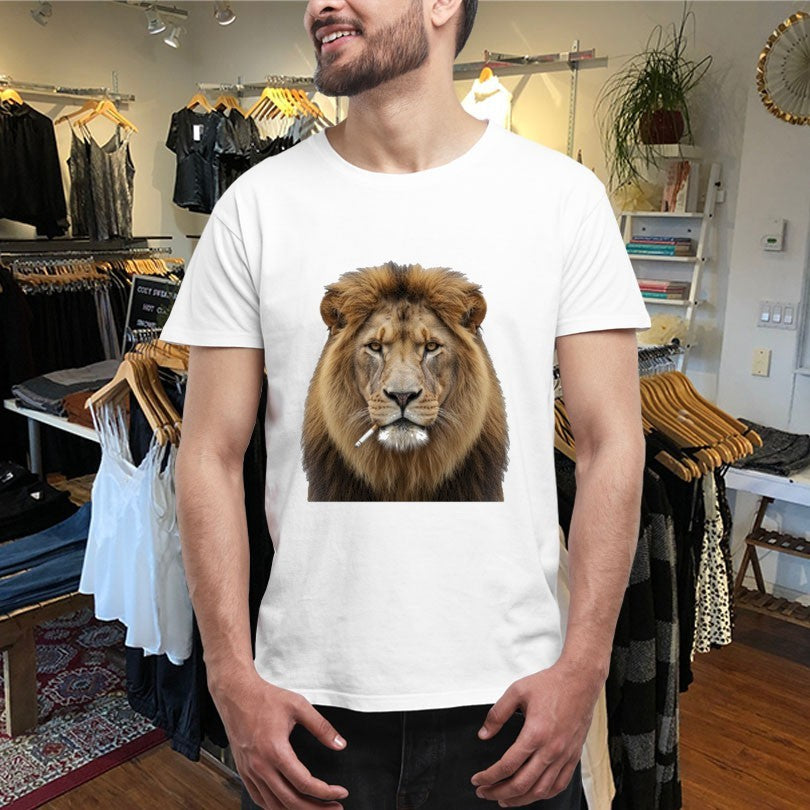 Official Lion Smoking Cigarette Shirts