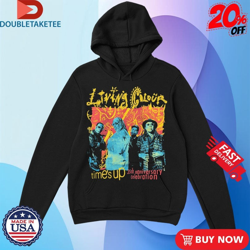 Official Living Colour Time’s Up 35th Anniversary Celebration Shirts