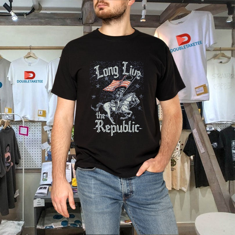 Official Long Live The Republic Skeleton Flag Shirts