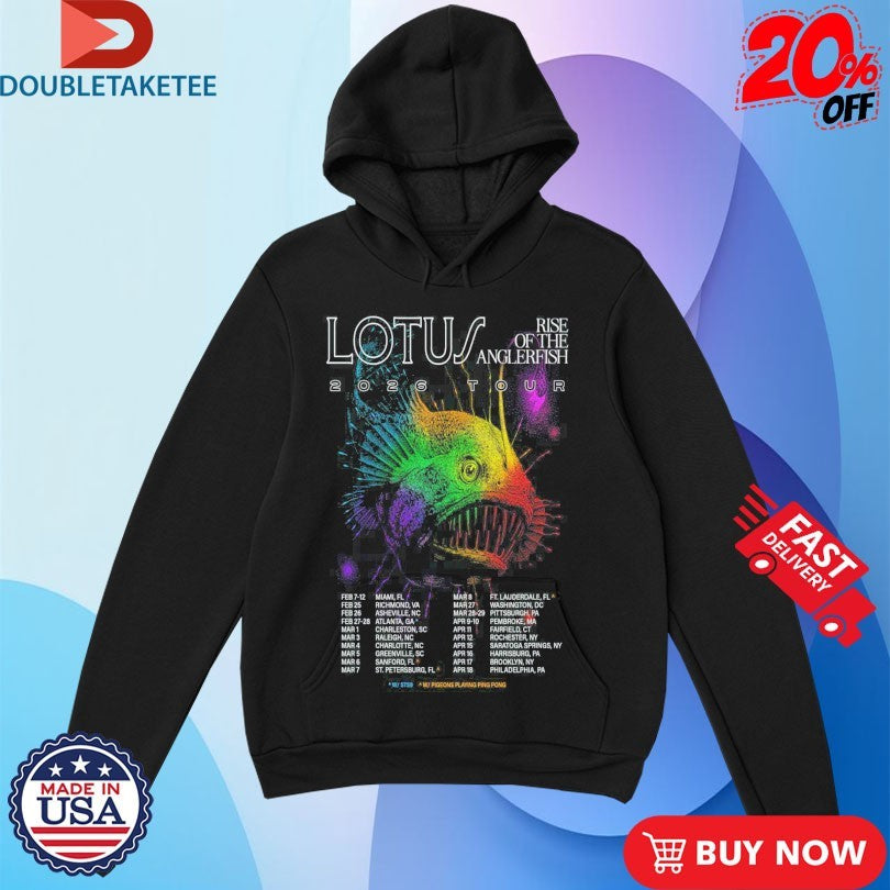 Official Lotus Rise Of The Anglerfish Tour 2026 Dates Shirts