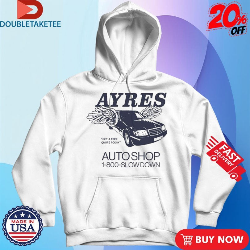Official Mac Ayres Get A Free Quote Today Auto Shop Slowdown Wings Shirts