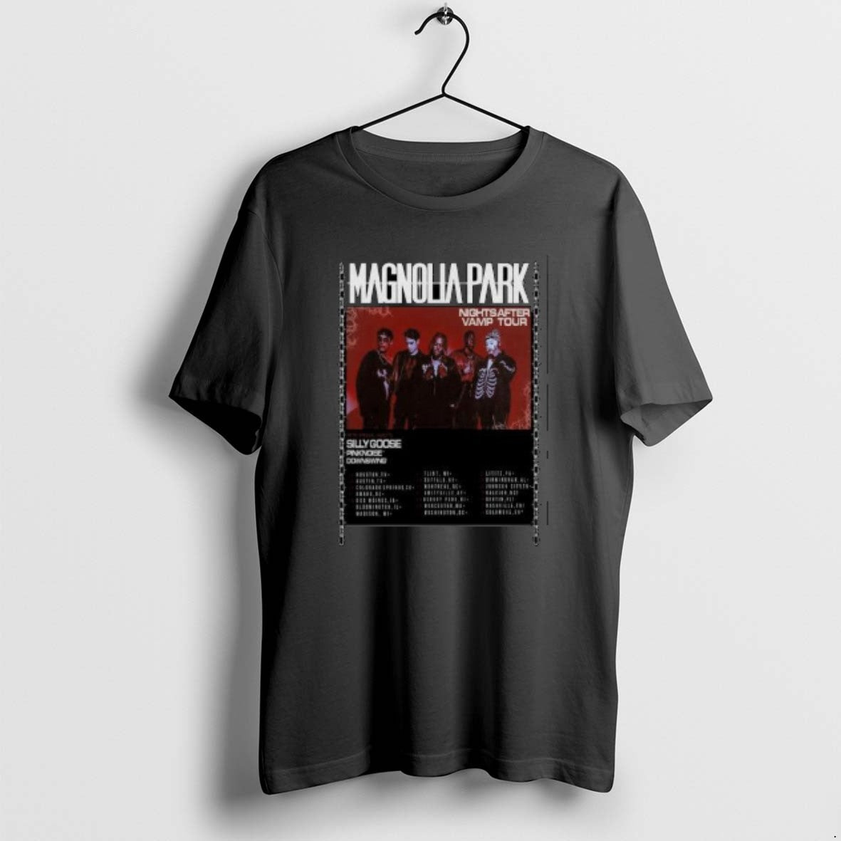 Official Magnolia Park Nights After Vamp North America 2026 Shows Circle Black T-Shirts, Hoodie, Sweatshirt | DripVista.com
