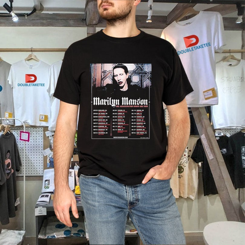 Official Marilyn Manson One Assassination Under God World Tour 2026 Dates Shirts