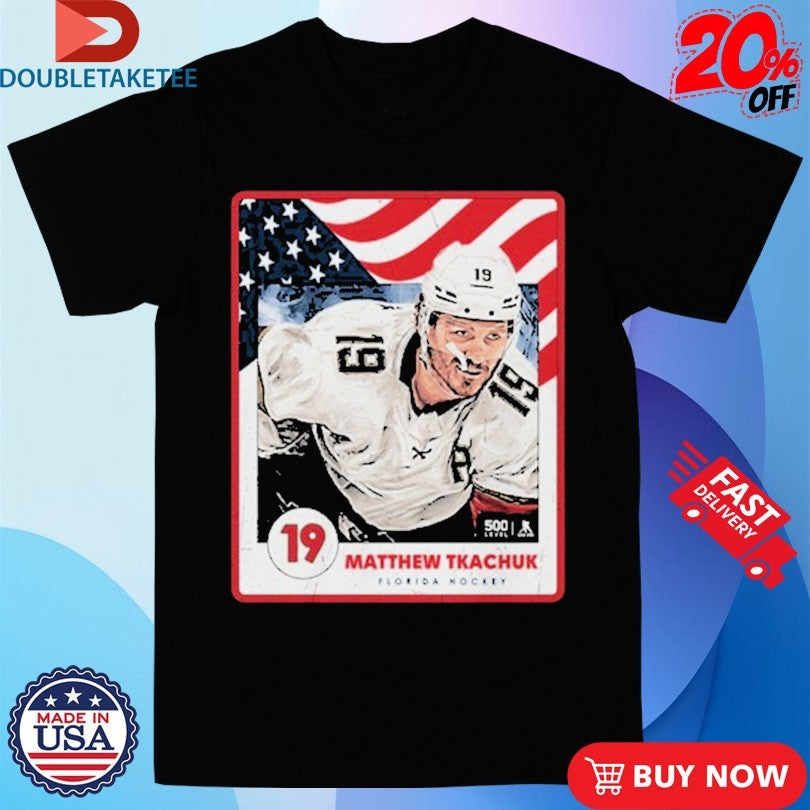 Official Matthew Tkachuk Florida Hockey Usa Card Shirts