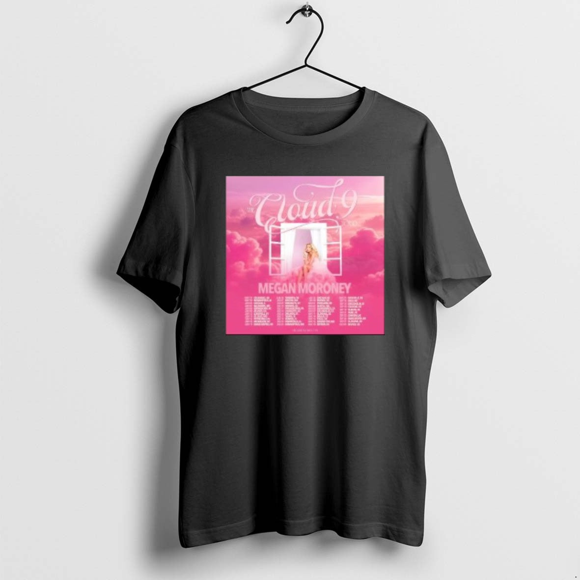 Official Megan Moroney The Cloud 9 Tour Circle Black T-Shirts, Hoodie, Sweatshirt | DripVista.com